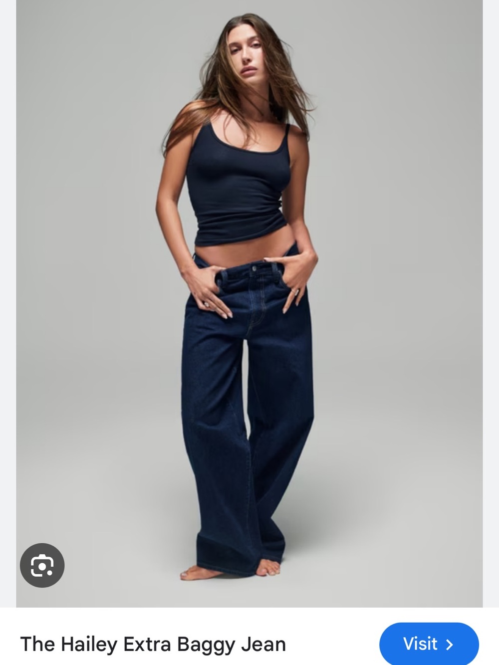 GAP Hailey Extra Baggy Jean - Dark Blue
